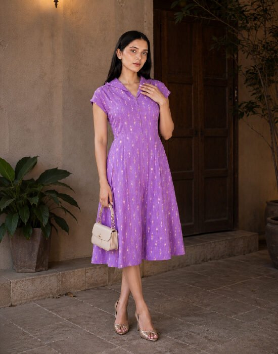 Avni Cotton Ikat  ·  Magenta
