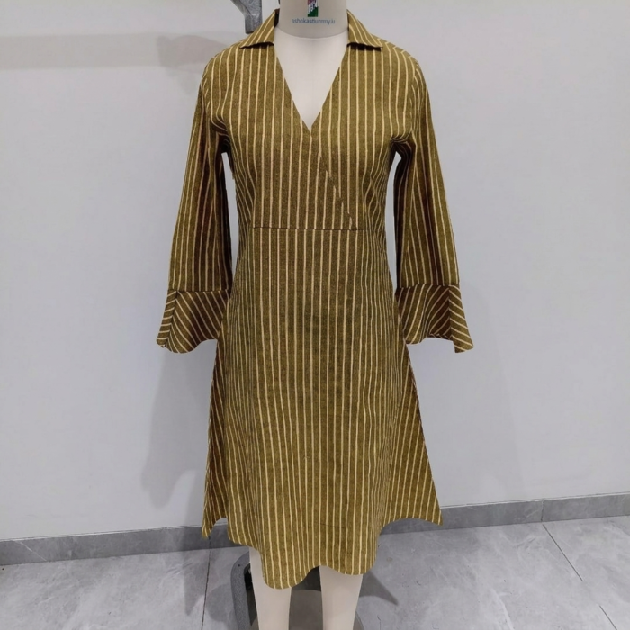 Sthira Yarn-dyed Cotton  ·  Mustard Stripe