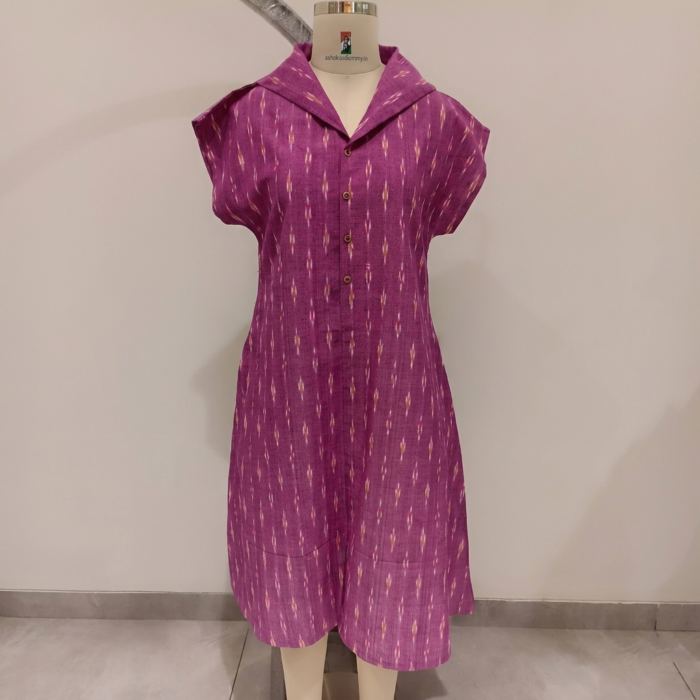 Avni Cotton Ikat  ·  Magenta